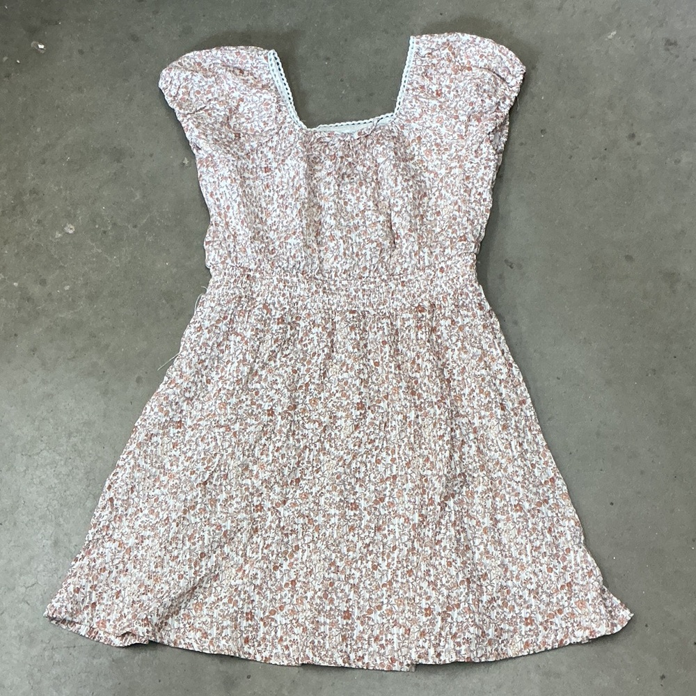 Cat & Jack Blush Floral Casual Dress